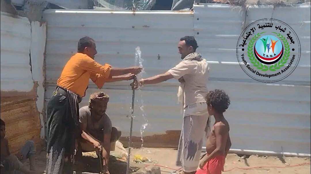 تاهيل مشروع مياة نازحين في الجشة